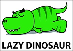 t-rex slaapt 